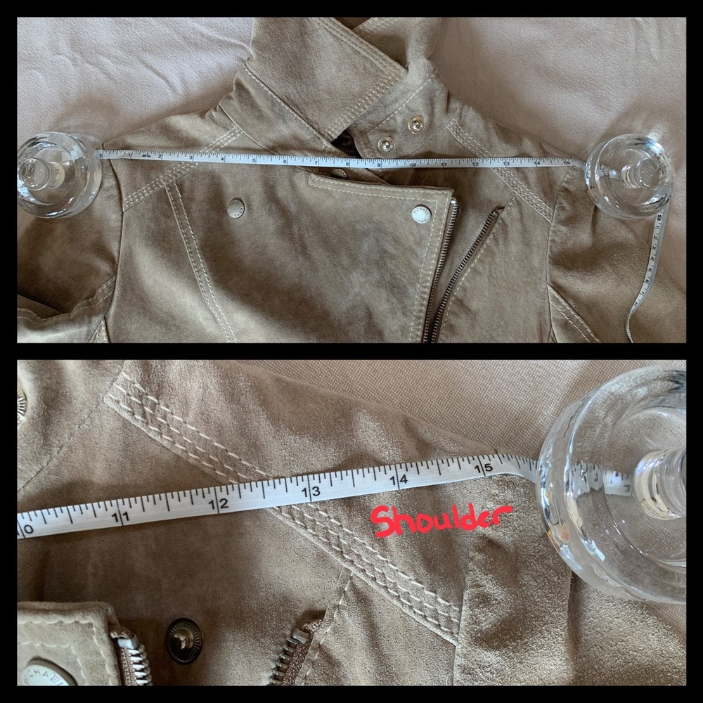 *CLOSET CLOSING* Michael Kors Suede Moto Jacket- Sz Small - Picture 12 of 13